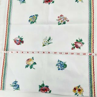 Vintage 1950’s Print Tablecloth Table Runner 3