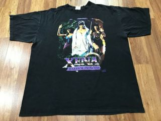 Xl - Vtg 1997 Xena Warrior Princess 90s Tour Champ Faded Cotton T - Shirt
