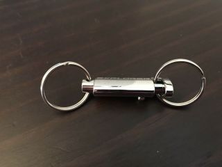 Vintage Ford Explorer Keychain Valet Key Fob Shiny Silver