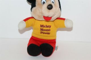 Vintage Disney Mickey Mouse Power Plush Toy 10 