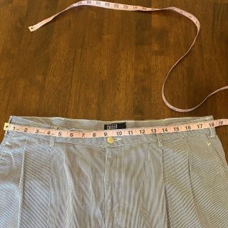 Vintage Polo Ralph Lauren Seersucker Pants,  Made In USA,  38x31,  Pleats 2