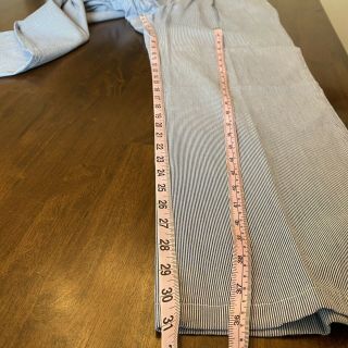 Vintage Polo Ralph Lauren Seersucker Pants,  Made In USA,  38x31,  Pleats 3