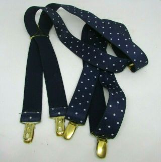 Vintage West Germany Polka Dotted Suspenders