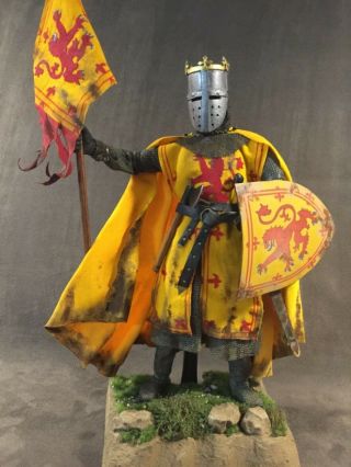 Custom 12” Robert The Bruce,  King Of Scots,  Medieval Warrior 1/6 Scale Figure.