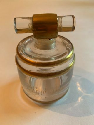 Vintage Caron " With Pleasure " Bottle And Ground Glass Stopper