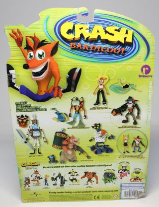 1999 CRASH BANDICOOT DINGODILE ACTION FIGURE IN PACKAGE 2
