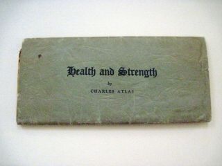 Unique Vintage Document Of " Charles Atlas " - " Health And Strength " Program