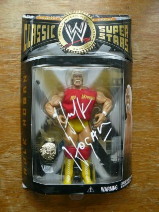 Signed Hulk Hogan Jakks Classic Superstars Series 8 Autograph Figure Wwf