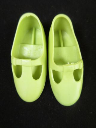 Vintage Lime Green Shoes For Ideal Velvet Mia Cricket Growing Hair Doll - Crissy