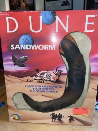 Vintage 1984 Ljn Dune Sandworm In Open Box