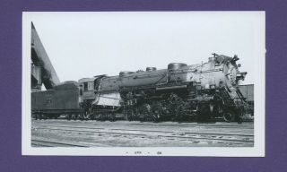 Cbq Burlington Route 2 - 10 - 4 Steam Locomotive 6315 Vintage B&w Railroad Photo