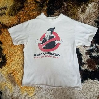 Vintage 80s S Cropped T Shirt Ronald Reagan Politics