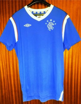 Vintage Umbro Glasgow Rangers Home Shirt Top 2011 - 12 Size Xlb Boys 12 - 13