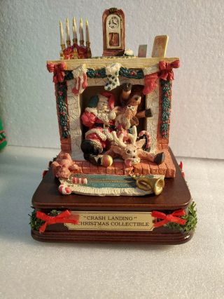 House Of Lloyd Vintage Crash Landing A Christmas Collectible Music Box