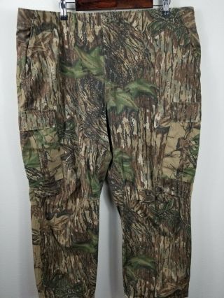 Vtg Rattlers Usa Realtree Camouflage Camo Hunting Cargo Pants Men 42x29
