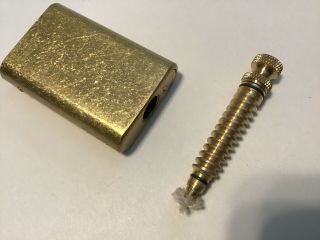 Morisk Permanent Match,  Cool Pipe Lighter Fluid Refillable,  Copper Vintage