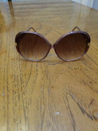 Oversized Exaggerated Vintage Retro Style Sun Glasses Transparent Purple Frame