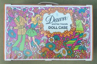 Vintage 1971 Topper Dawn And Her Friends Doll Case 0566,  Mod,  Made In Usa