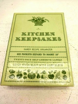 Hallmark Vintage Accordian File For Recipes