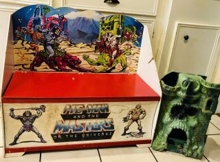 Vintage 1980 He Man Toy Chest & Castle Grayskull Masters Of The Universe
