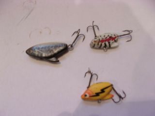 3 HEDDON LURES - - 2 sonic,  1 supersonic - 3