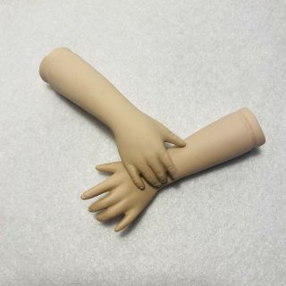Vintage Doll Arms Hands Fingers Parts Restore Porcelain 4” For 17” - 18” Dolls