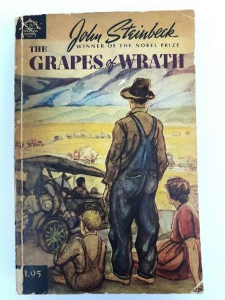 Vtg 1963 Grapes Of Wrath John Steinbeck 16th Printing Paperback Book Classics