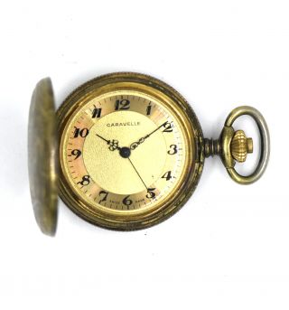 Vintage Bulova Caravelle 1950/51 Pocketwatch 17 Jewels 11 Uac Cal Gold Filled