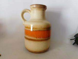 Vintage Mcm Scheurich West Germany Pottery Handled Vase/jug