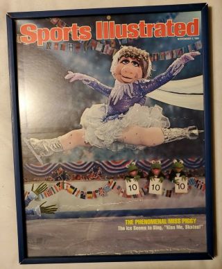 Miss Piggy Framed Vintage Sports Illustrated Nov 1,  1981 Poster Muppets