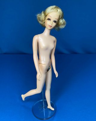 Vintage Francie Doll Tnt Short Curly Blonde Flip Mod Barbie Friend