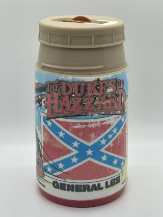 1980 Vintage Aladdin Dukes Of Hazzard Thermos Bottle General Lee Plastic