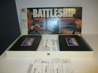 Vintage 1990 Milton Bradley Battleship Classic Board Game 100 Complete