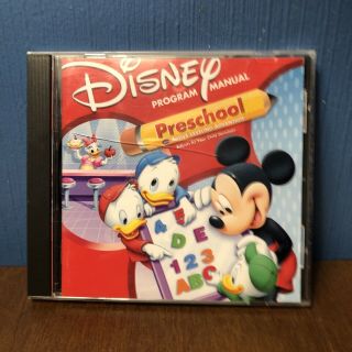 Vintage Disneys Mickey Mouse Pre School Pc Cd Rom Kids Learning Video Game Cib