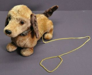 Vintage Iwaya Corporation Battery Operated Walking Dog Pup Toy Made In Japan