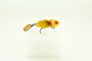 Vintage Heddon Runtie Flap Tail Minnow Antique Fly Fishing Lure Lc40