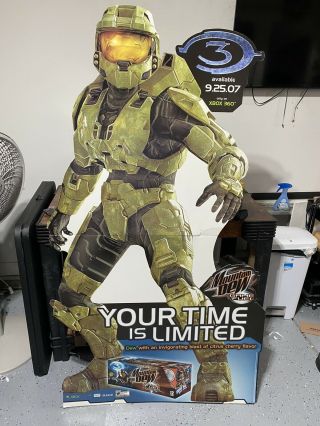 6 Ft Halo 3 Master Chief Standee Game Store Display Xbox Life Size