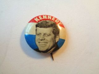 Vintage John F Kennedy Jfk Presidential Political Pinback Button