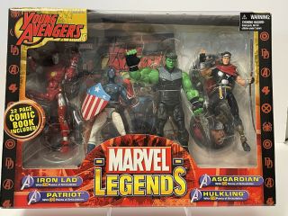 Marvel Legends Young Avengers Box Set With Young Avengers Issue 1 Comic Book.