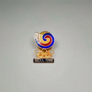 Seoul 1988 Olympic Olympics Games Official Metal Pin Rare Vintage