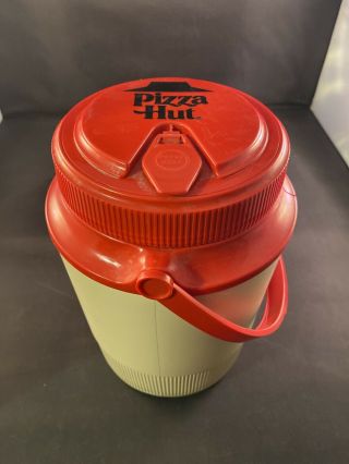 Gott Pizza Hut Logo 1980’s Vintage 1/2 Gallon Thermos Water Cooler Jug 1502