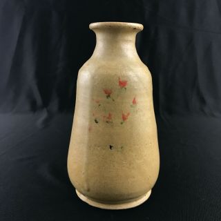 Vintage Studio Art Pottery Stoneware Bud Vase Hand Thrown Rustic Farmhouse 1978