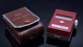 Vtg Walz Ev - Lv Light Meter - Brown Leather Case - Made In Japan - Photography