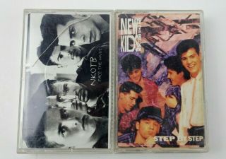 Vintage Kids On The Block Casette Tapes Step By Step,  Face The Music Nkotb