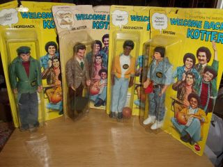 Vintage Mattel 1976 Welcome Back Kotter Set Of 4 9770 9771 9774 9773.