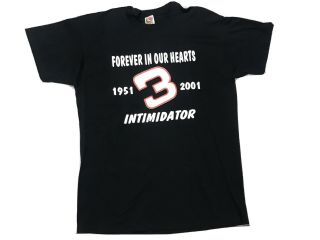 Vintage Dale Earnhardt Memorial T Shirt Mens Xl Large 2001 Nascar Racing Vtg