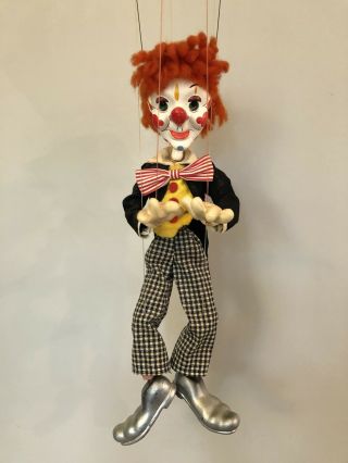 Vintage Pelham Marionette Puppet " Bimbo " The Clown