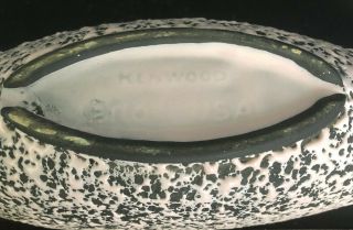 Vintage Kenwood 2110 USA Textured Pink Black Console Bowl Planter 2