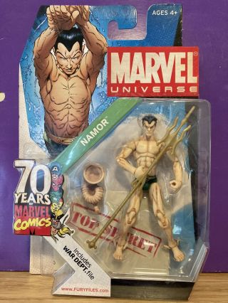3.  75” Marvel Universe 3 3/4 Scale Action Figure 70th Namor The Sub Mariner