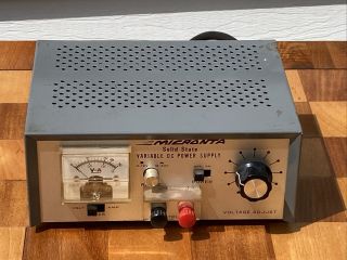 Vintage Micronta Solid State Variable Dc Power Supply Volt Amp Meter Ham Radio